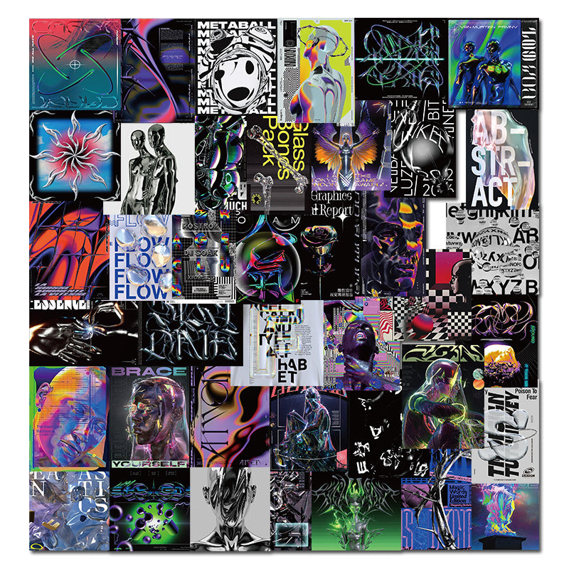 Acid Design Poster Sticker