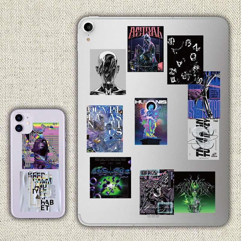 Acid Design Poster Sticker