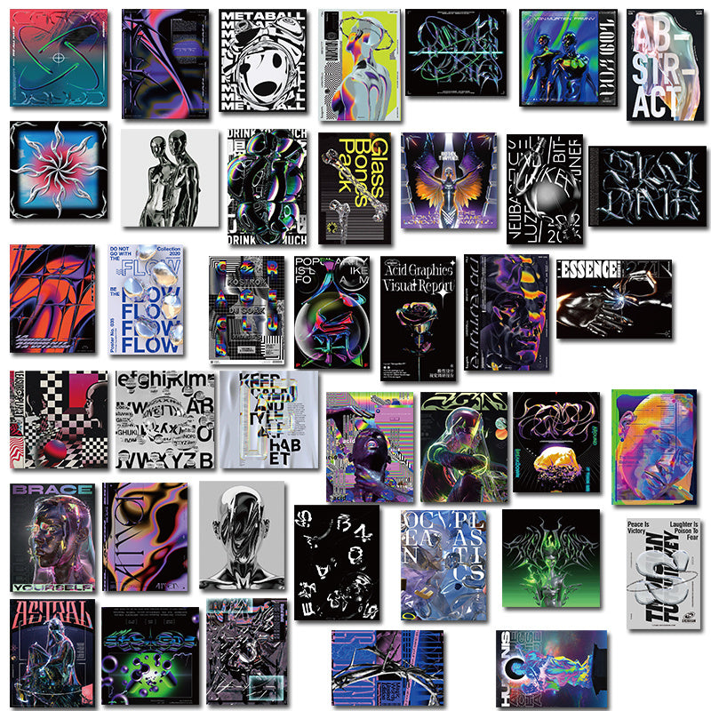 Acid Design Poster Sticker