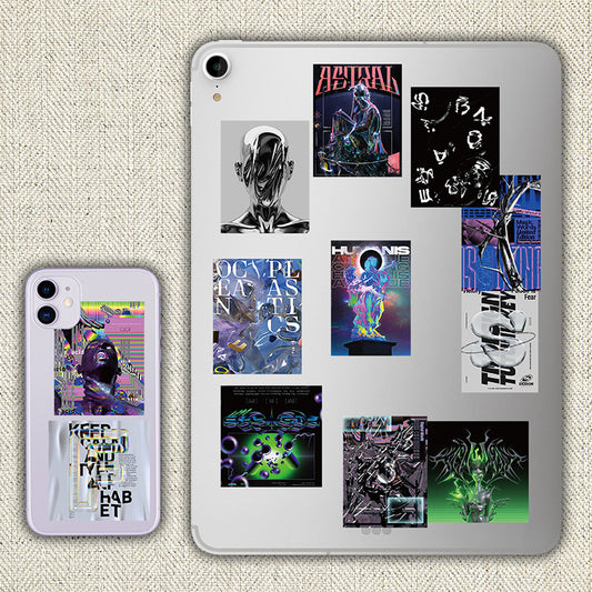 Acid Design Poster Sticker