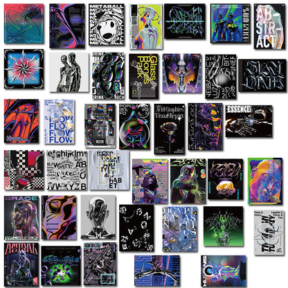 Acid Design Poster Sticker