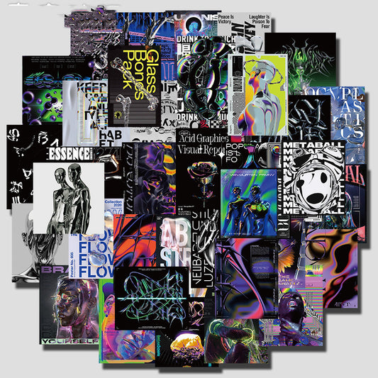 Acid Design Poster Sticker